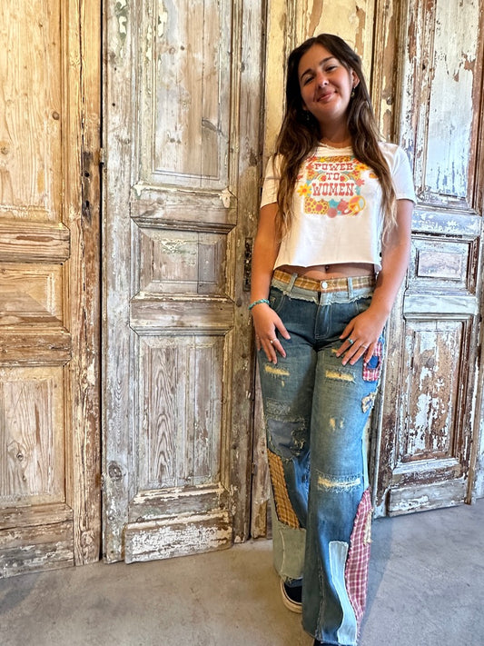 Power to Women Crop Tee