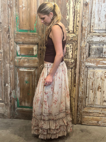 Floral Ruffle Midi