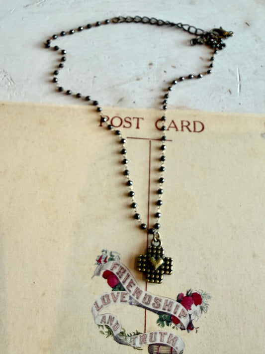 Mini 4 way Cross & Heart