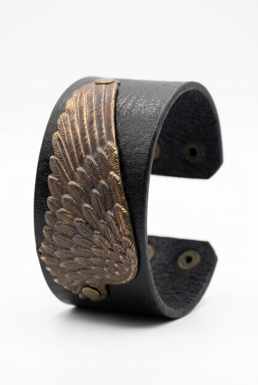 Black Leather Cuffs
