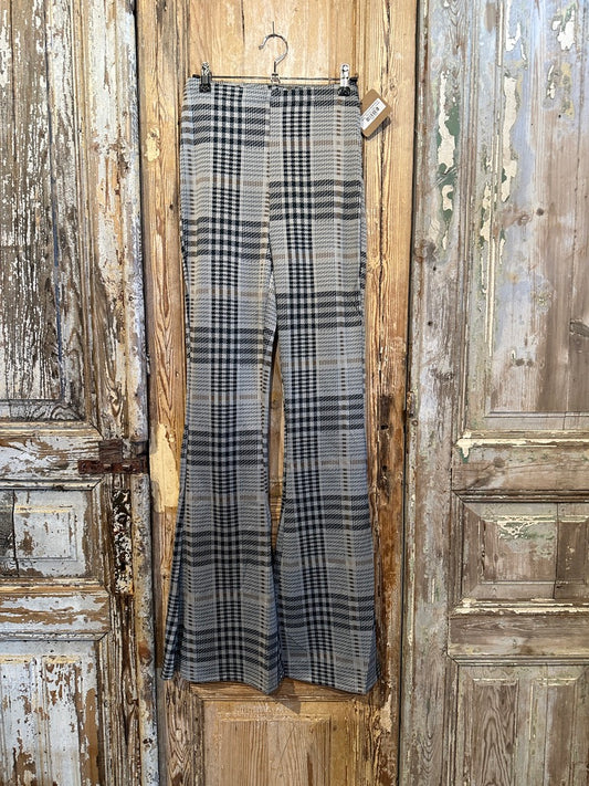 70's Plaid Knit Bellbottoms
