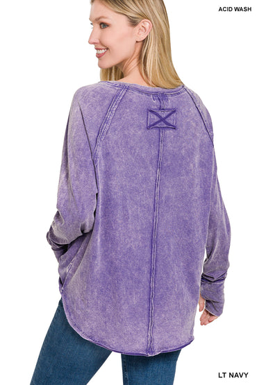 Thumbhole Scoop Top