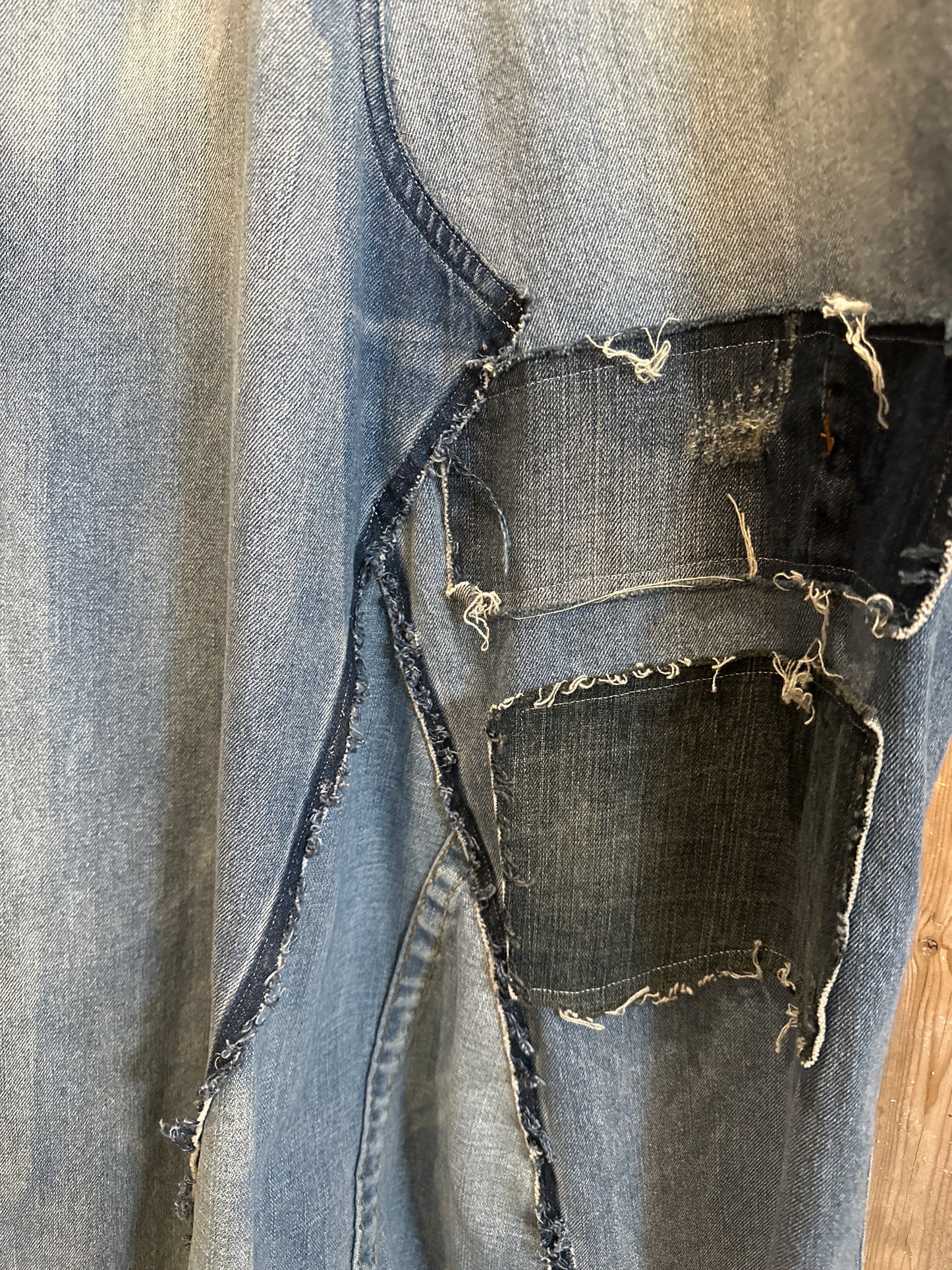 Up Cycled All Denim Overalls