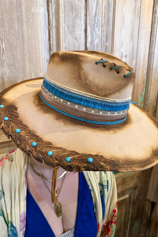 Cowgirl Feather Hat