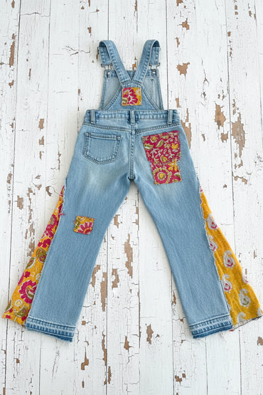 Size 4-5 Sun Bell Bottom Overalls