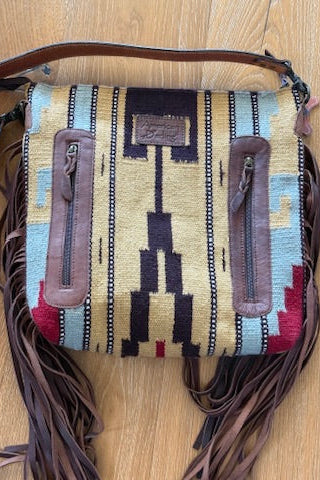 Fringed Aztec Bag