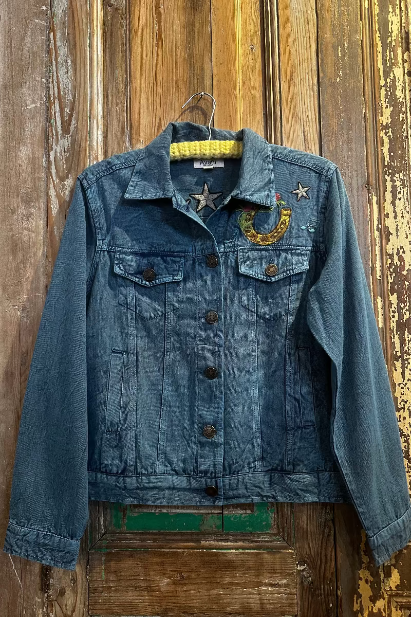Wild West Embroidered Denim Jacket