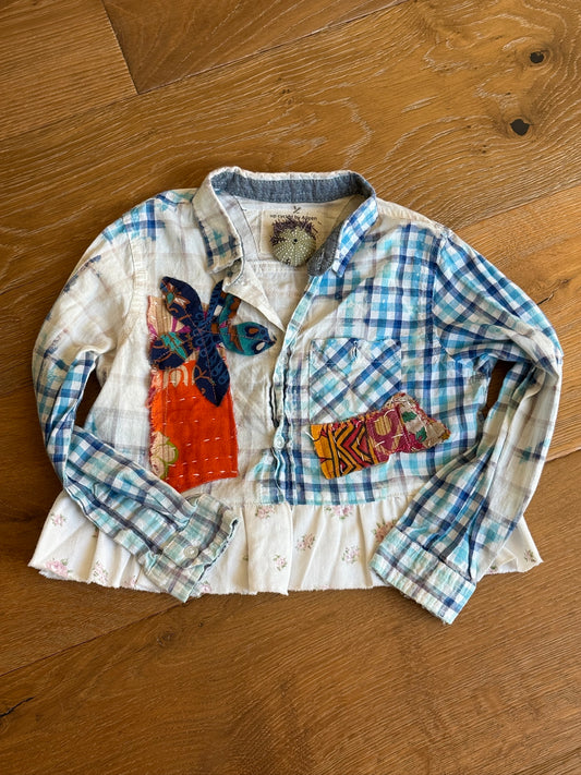 3T Kantha Patch Shirt