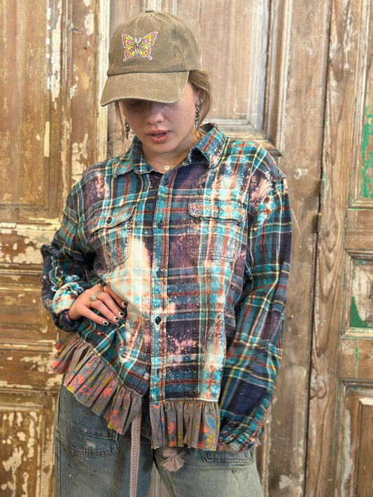 Large Ruffled Flannel