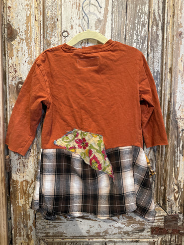 Rust & Plaid Tunic