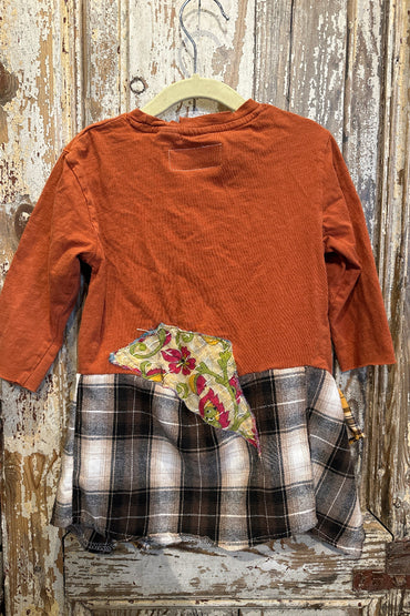 Rust & Plaid Tunic