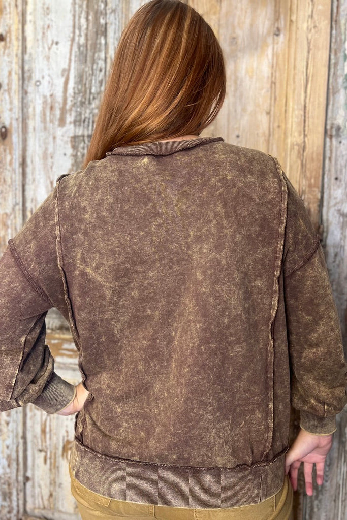 Split Cuff Sweatshirt 2-9882