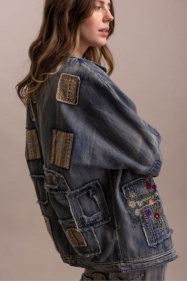 Embroidered Denim Jacket