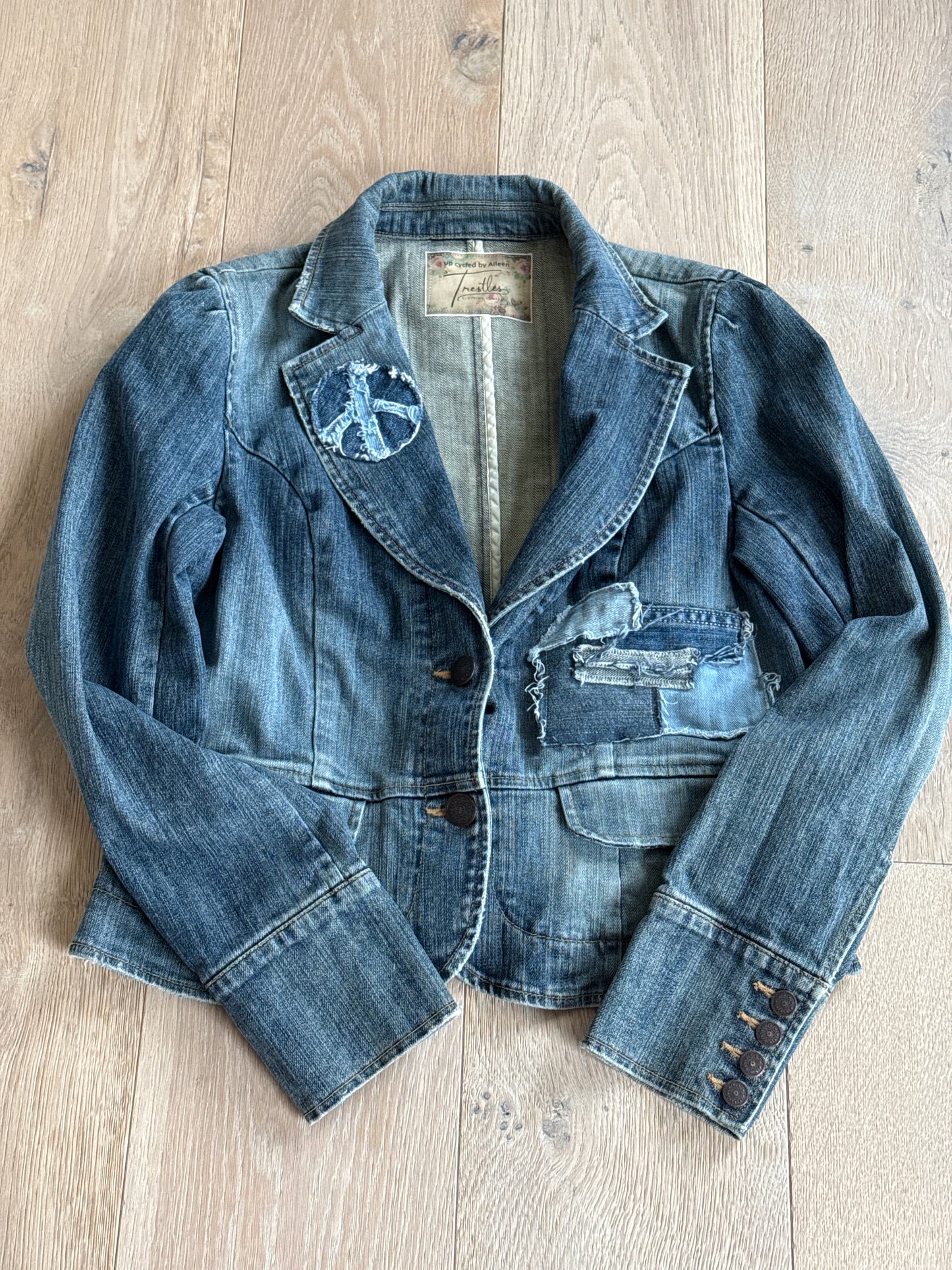 Love & Peace Denim Blazer