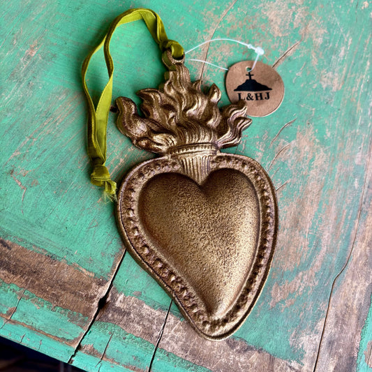 Flaming Heart Ornament