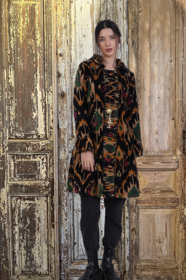 Velvet Ikat Jacket