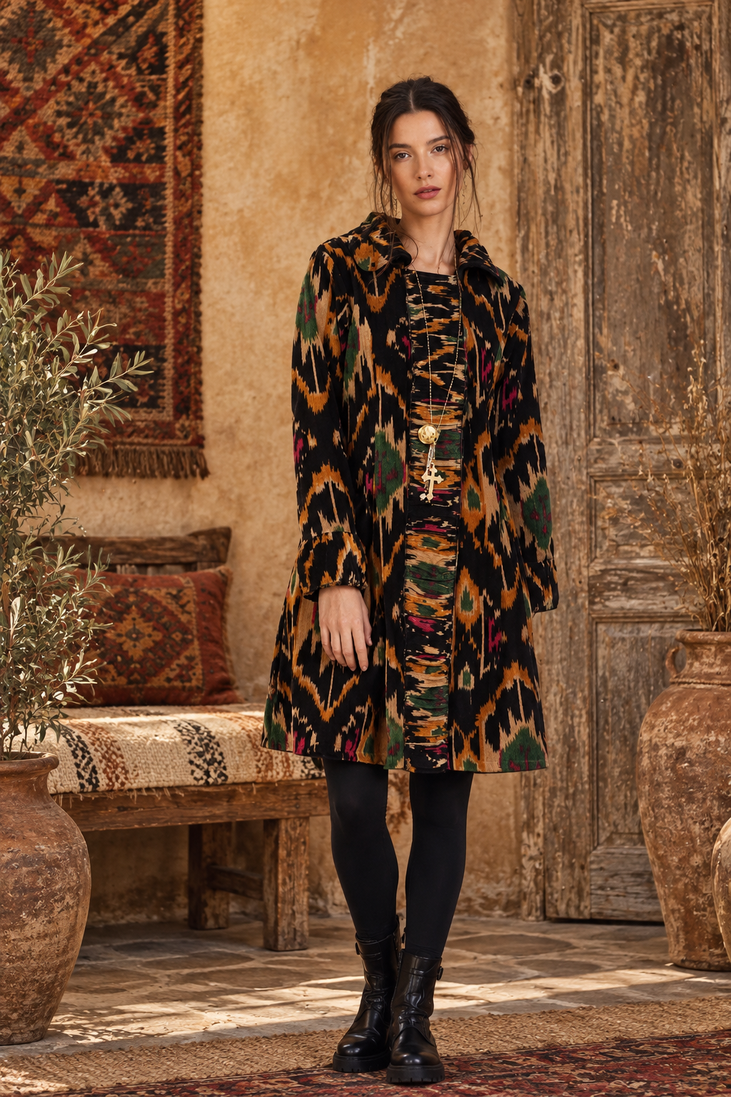 Velvet Ikat Jacket