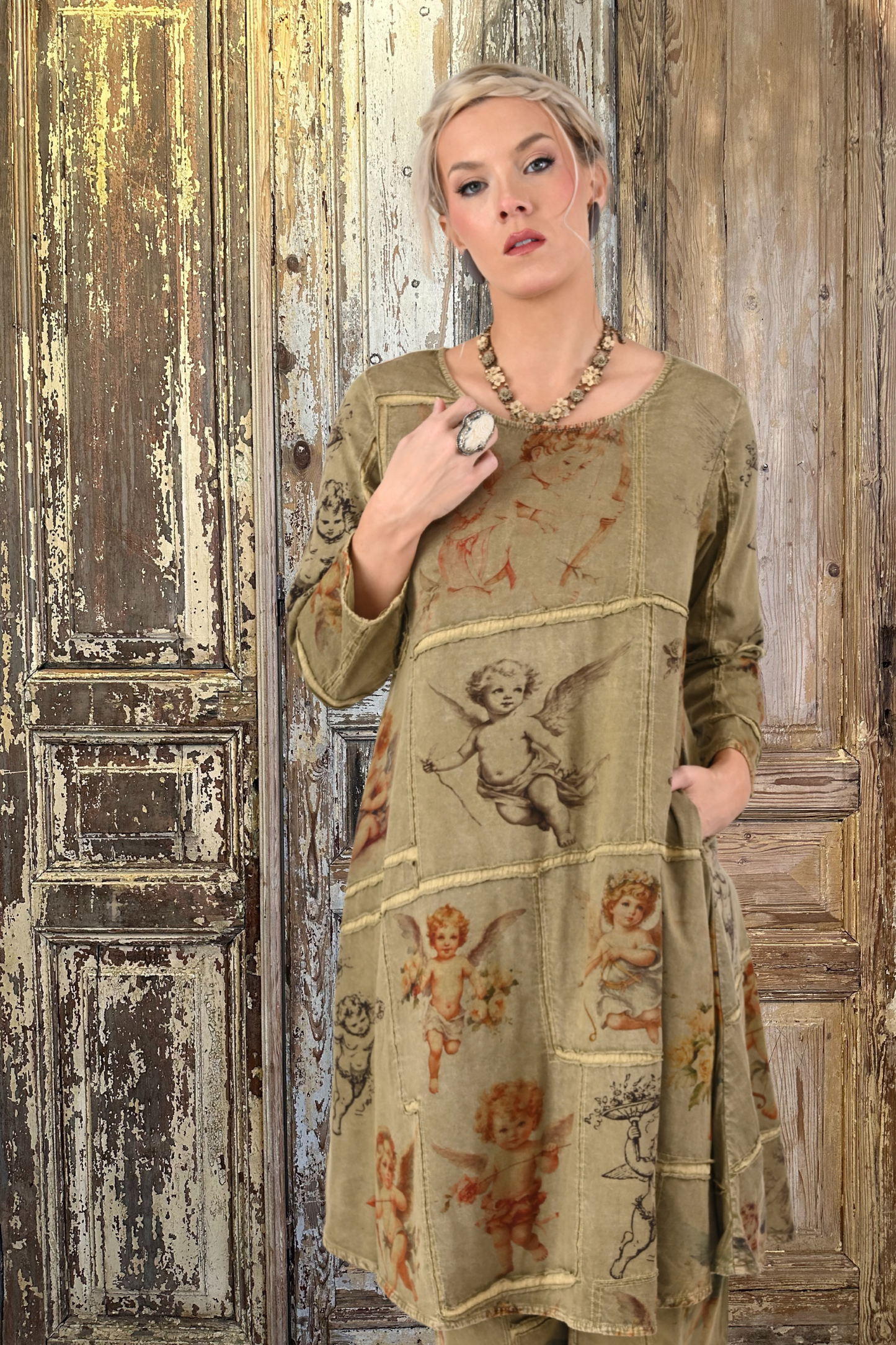 Angel Patchwork Dress