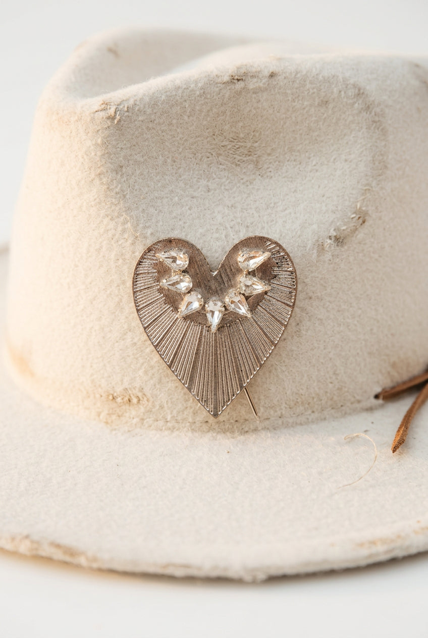 Heart Hat Pin