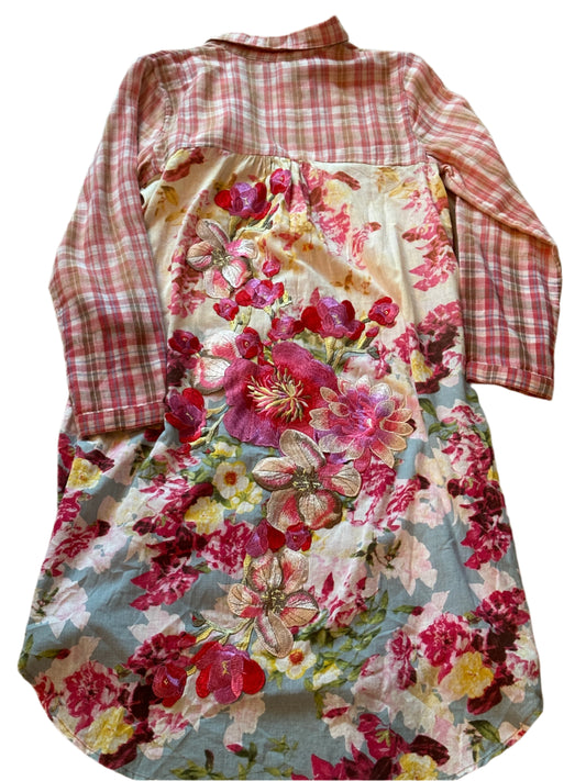 Poinsettia Shirt Dress