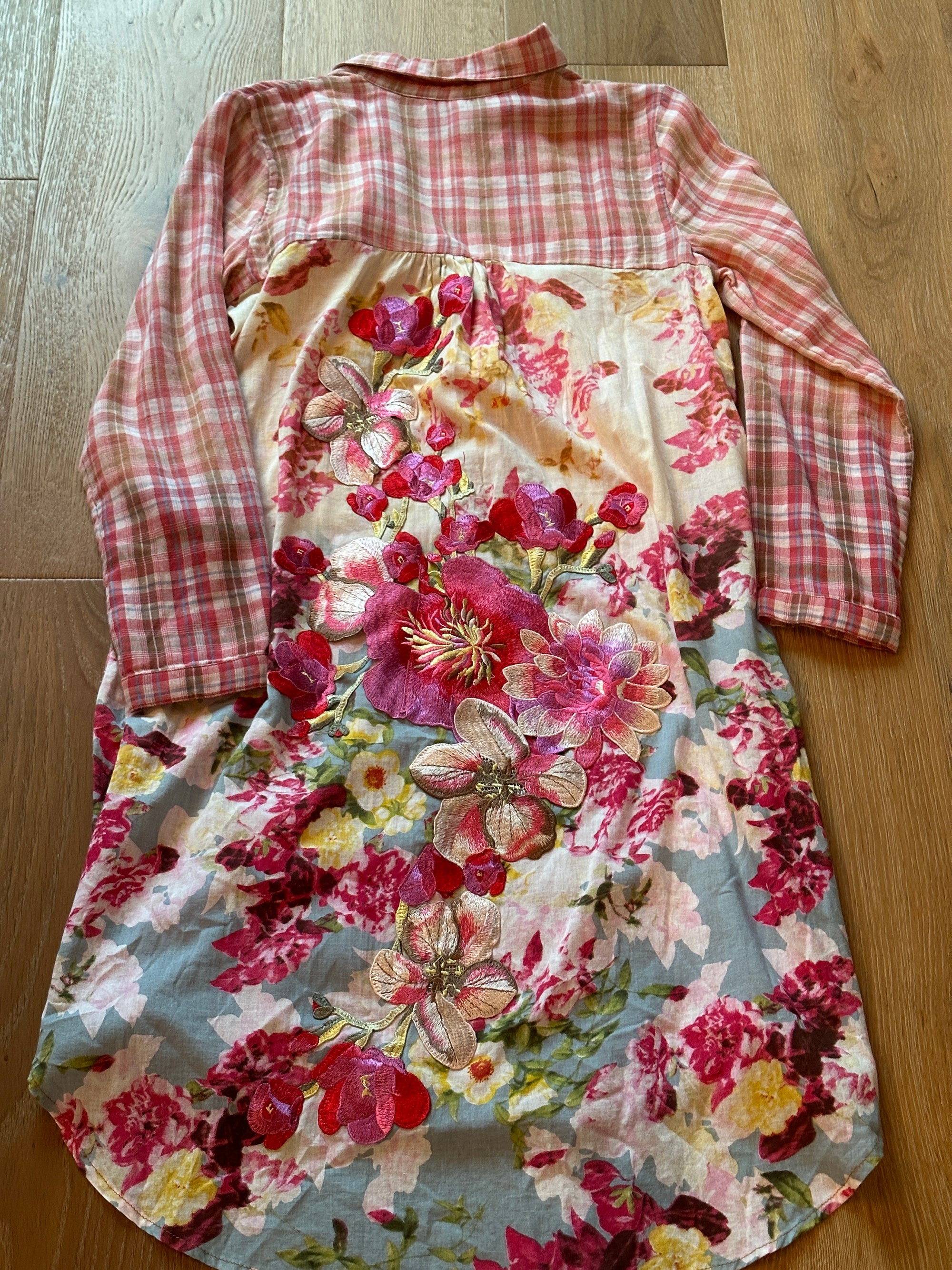 Poinsettia Shirt Dress