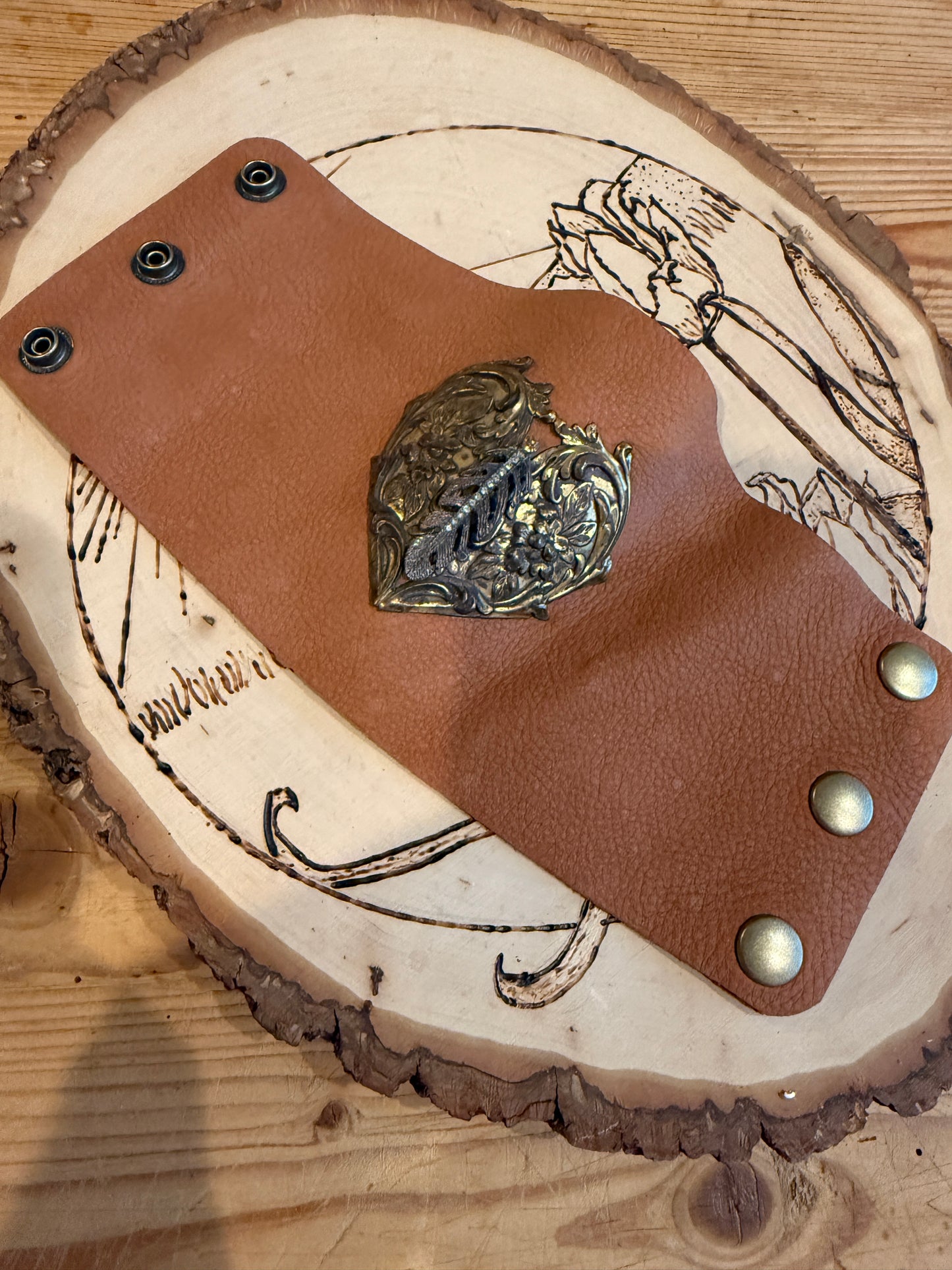Bling Leather Cuff