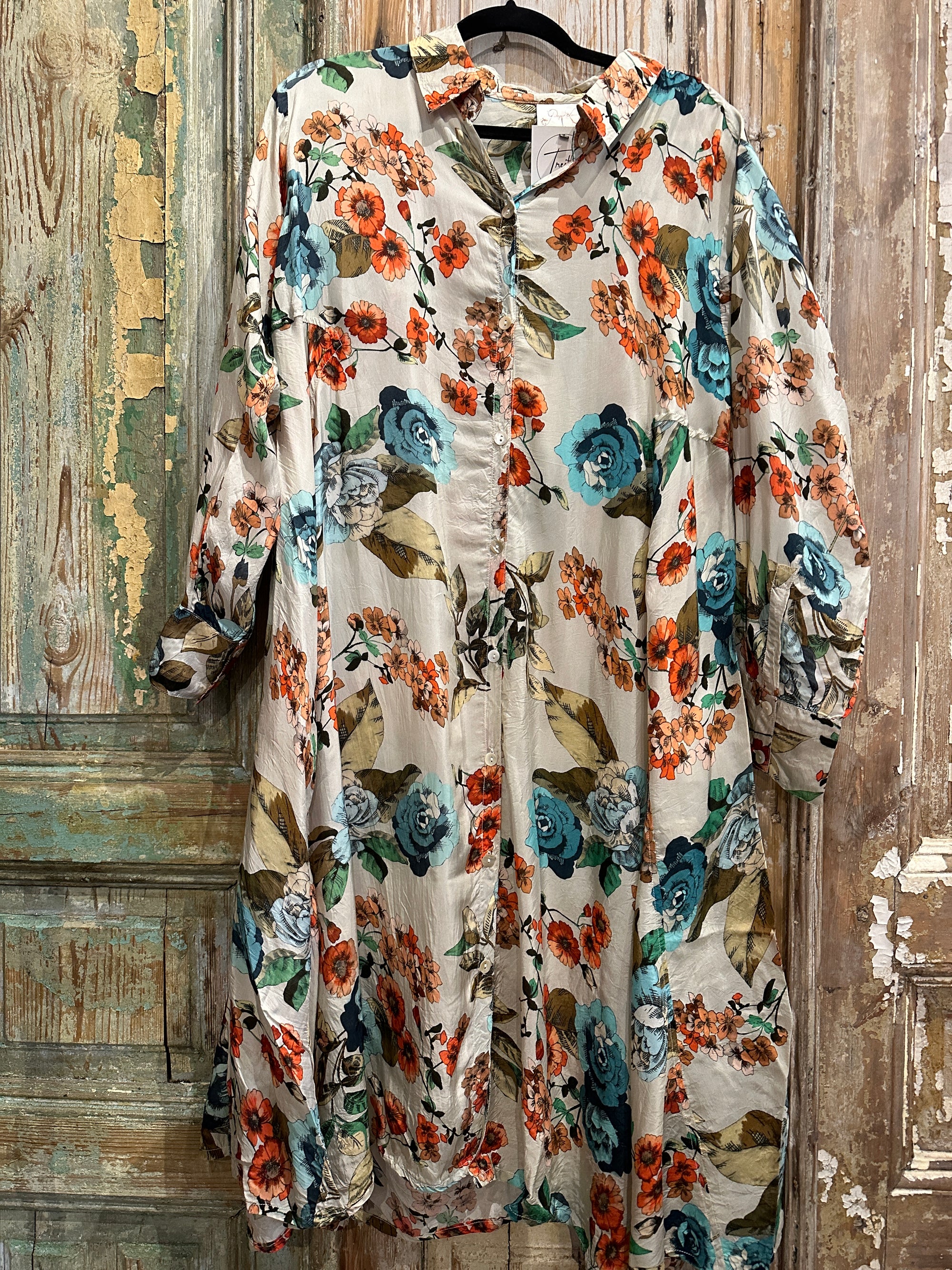 Silk-ish Floral Dress