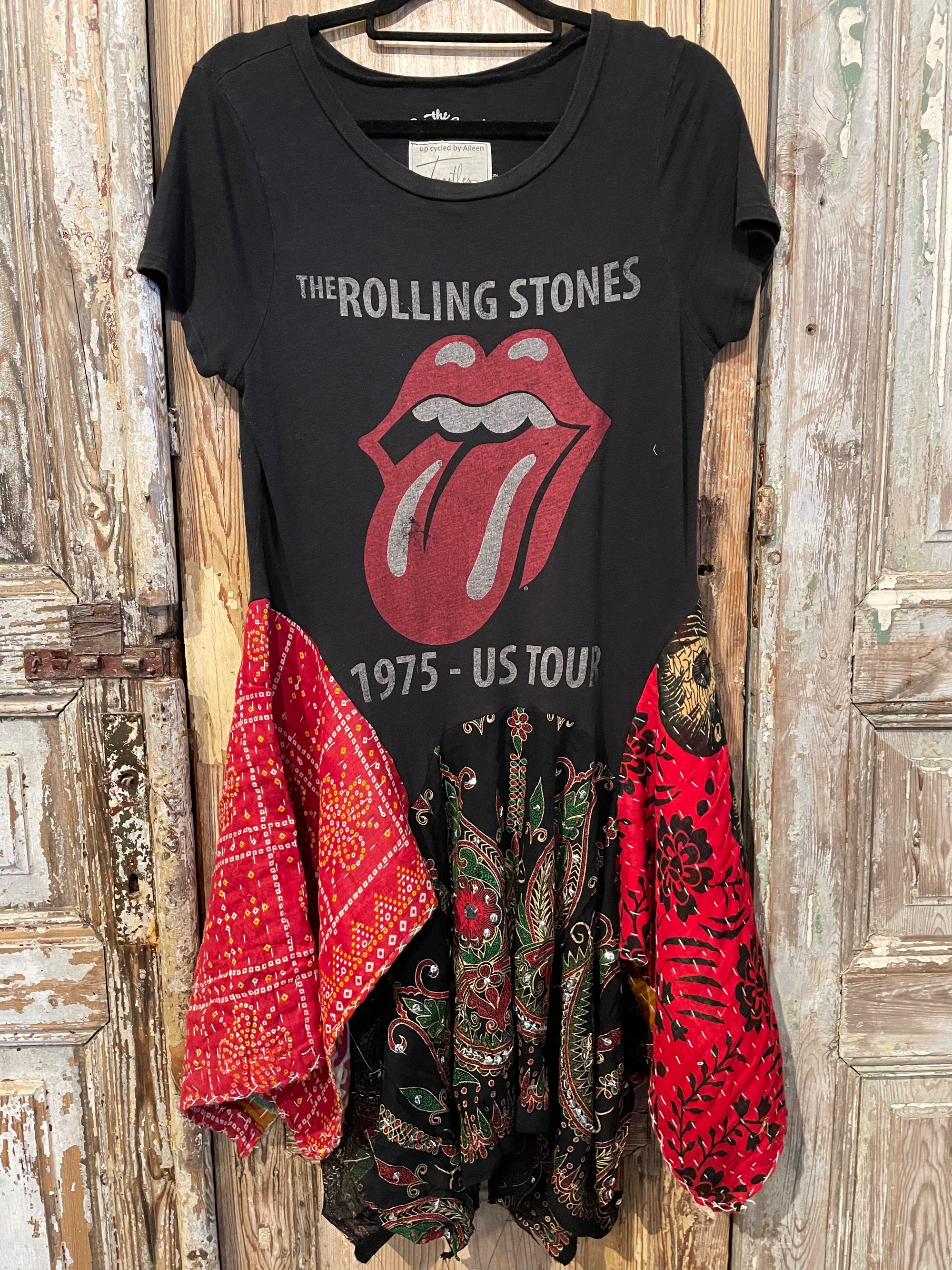 Up Cycled Rolling Stone Tee Tunic