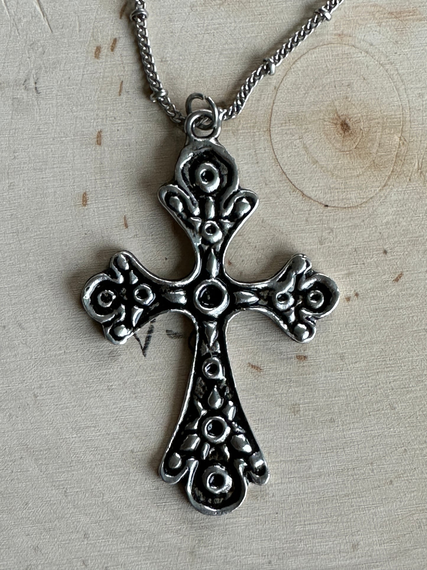 Silver Cross Necklace