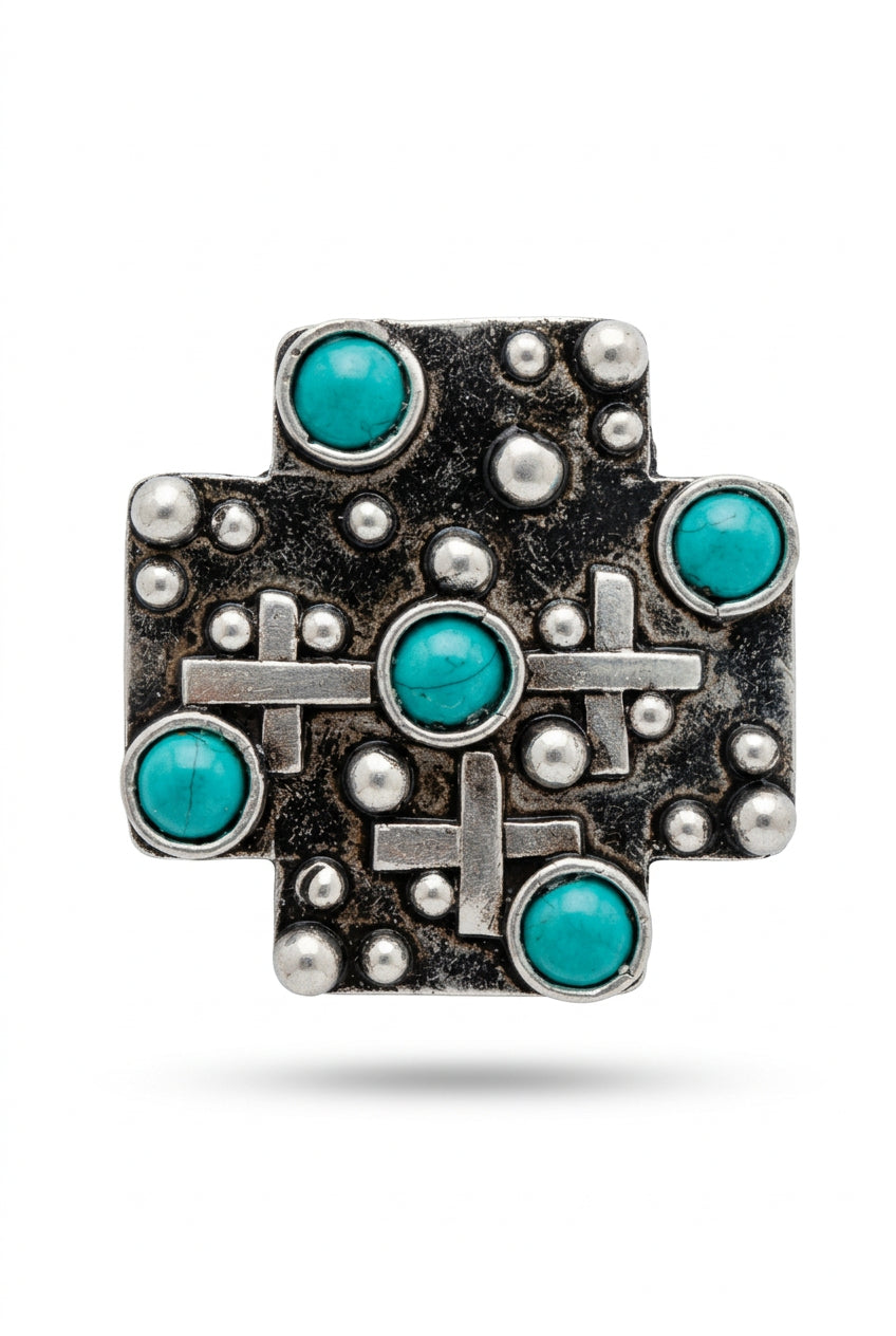 Small Fat Cross Hat Clip