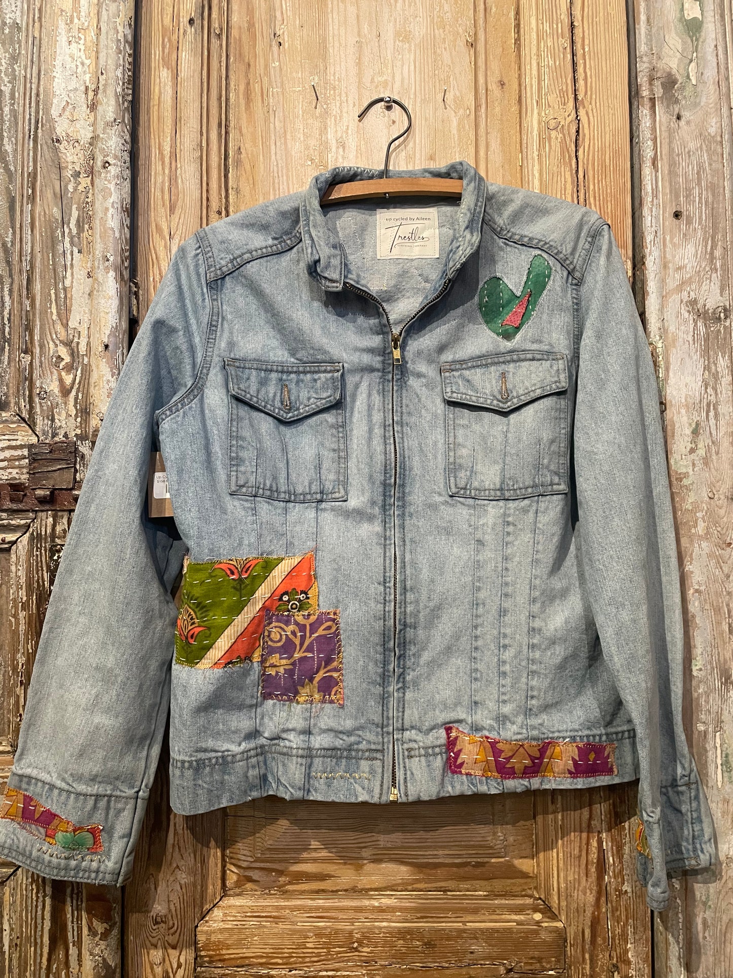Up Cycled Peace Sign Jacket-10064
