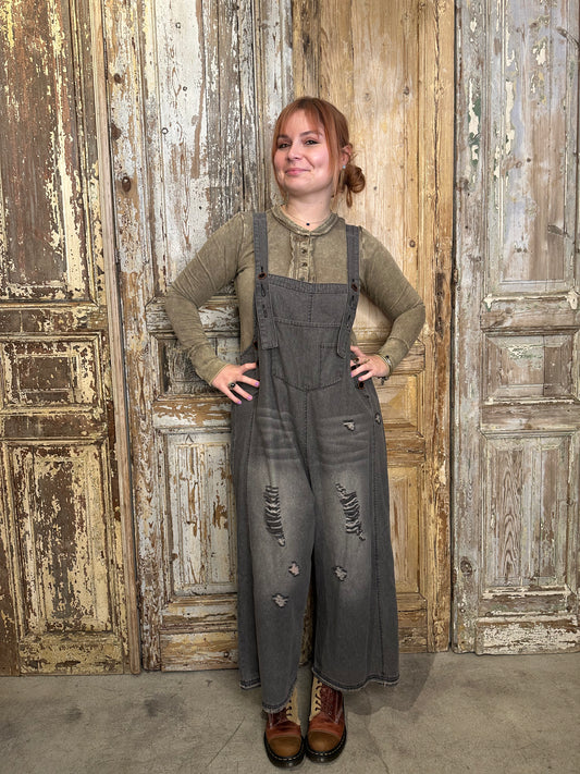 Loose Distressed Bibs