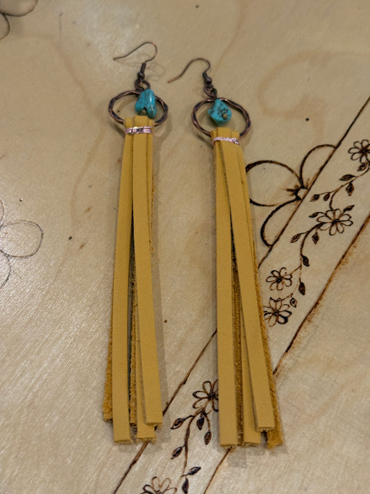 Suede Fringe Earrings