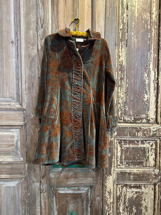 Velvet Rusching Jacket