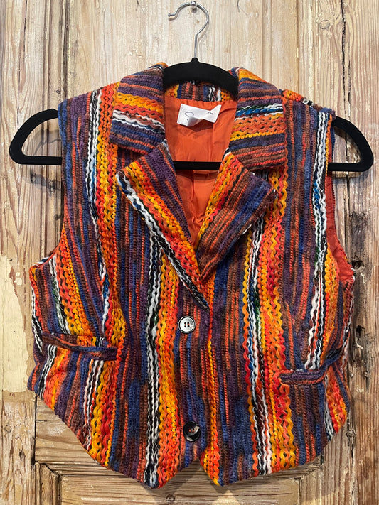 Retro Textured Vest-9980