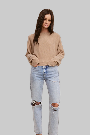 Short Lux Boatneck Sweater