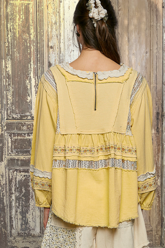 Back Zip Boho Top
