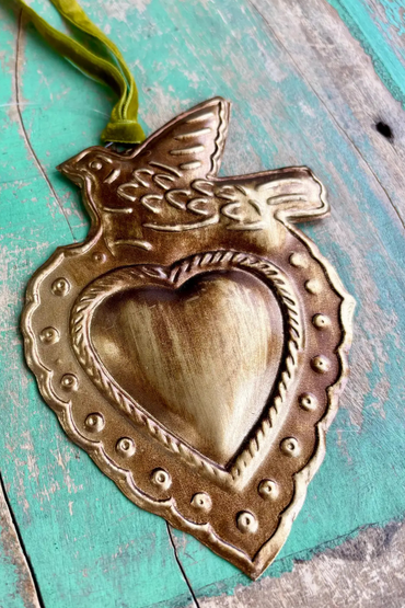 Cross Heart Ornament