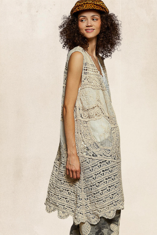 Crochet Embroidery Vest