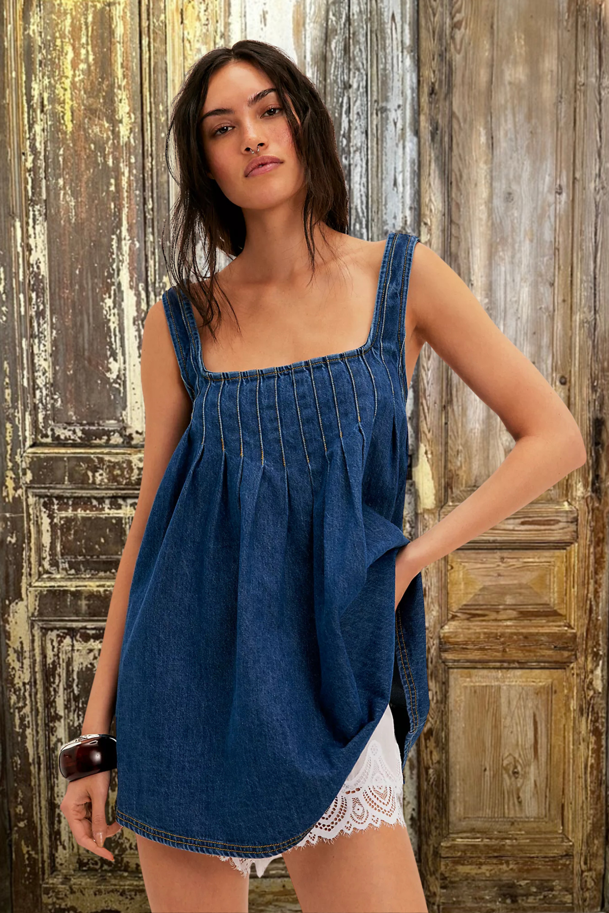 Katie Denim Tunic