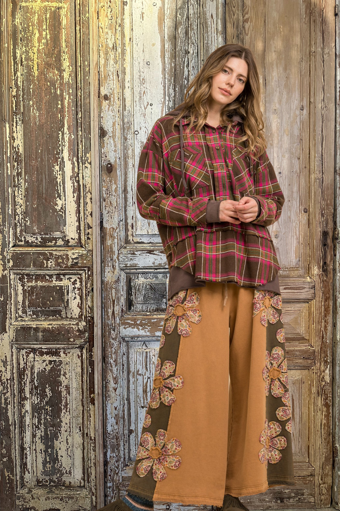 Flower Patch Knit Pants