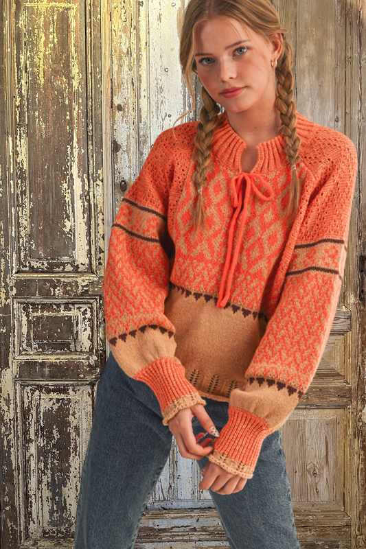 Orange Hippie Sweater