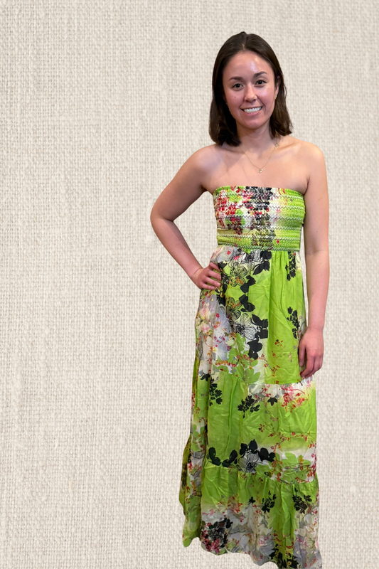 Green Layered Floral