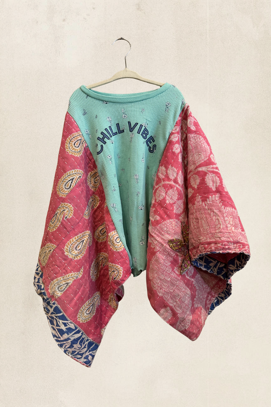 Size 6-8 Kantha Poncho