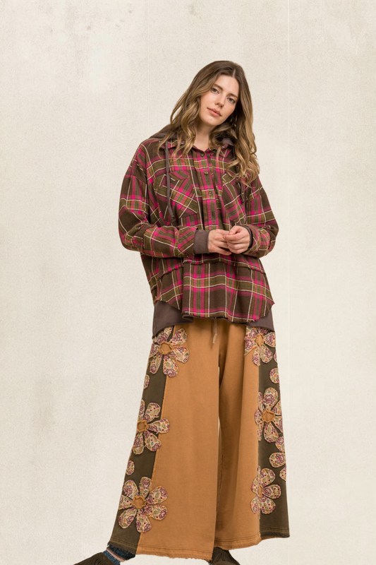 Flower Patch Knit Pants