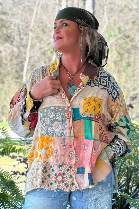 Patchwork Sunrise Top JG-172