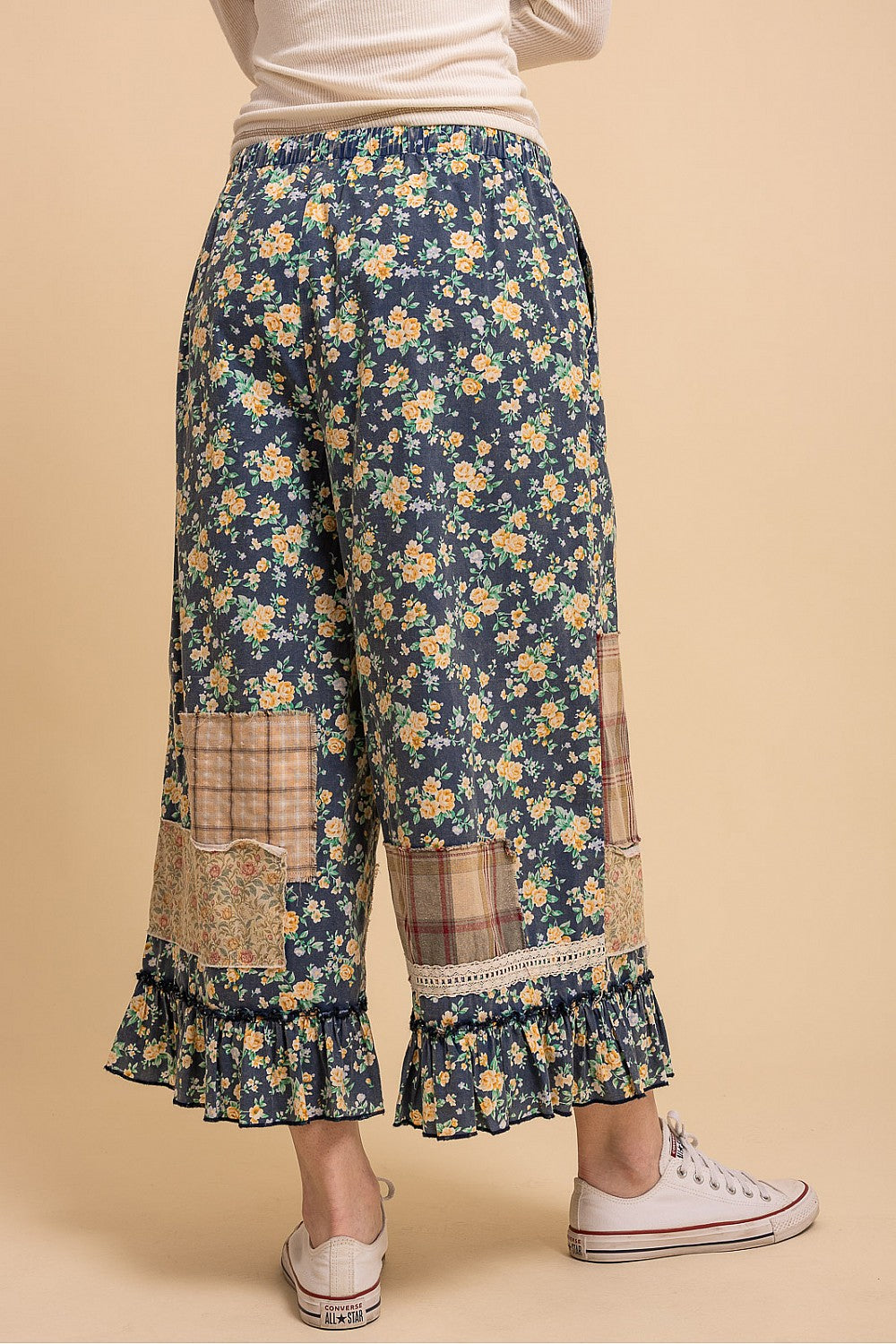 Floral Ruffled Pants