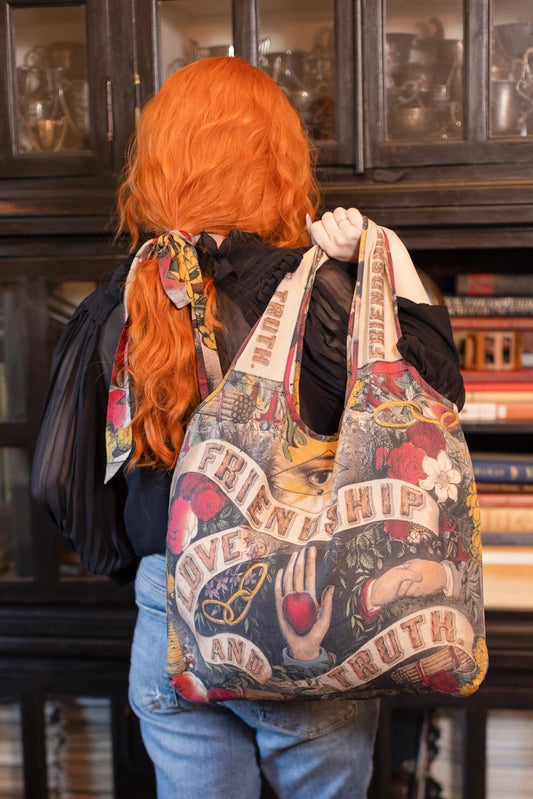 Love Language Linen Tote