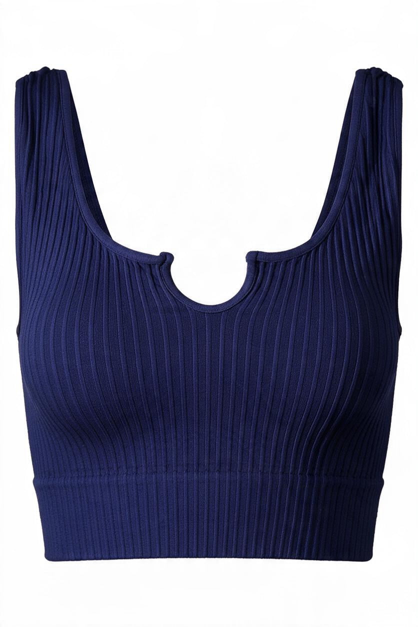 Notched Crop Tank-9903