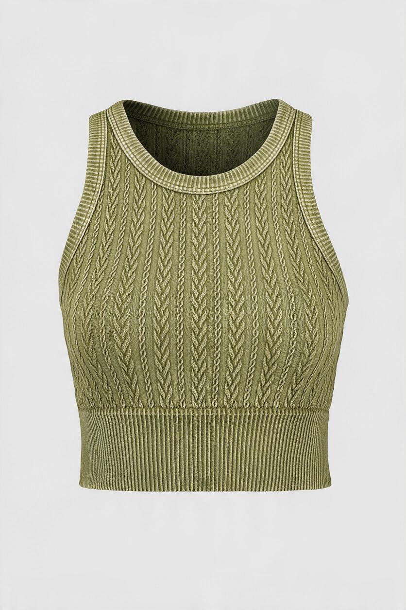 Vintage Cable Highneck Cami-9888